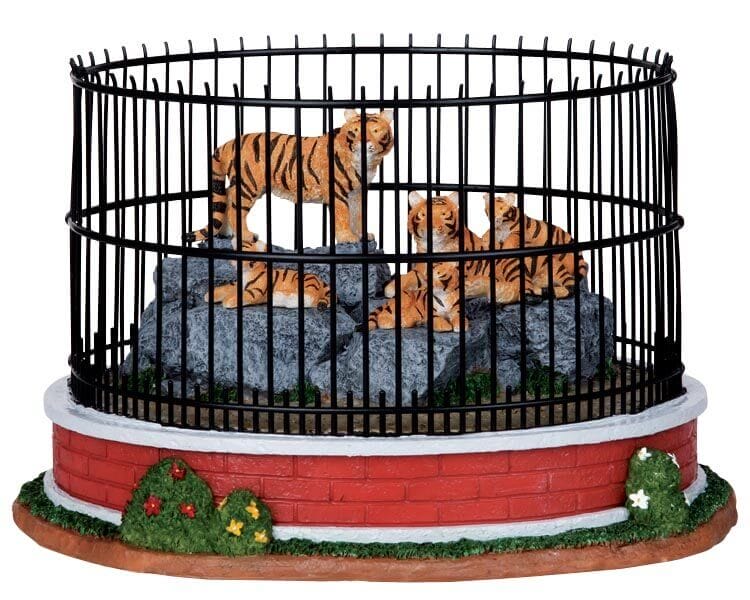 lemax-tiger-family-figurine-miniature-famille-tigres image 1