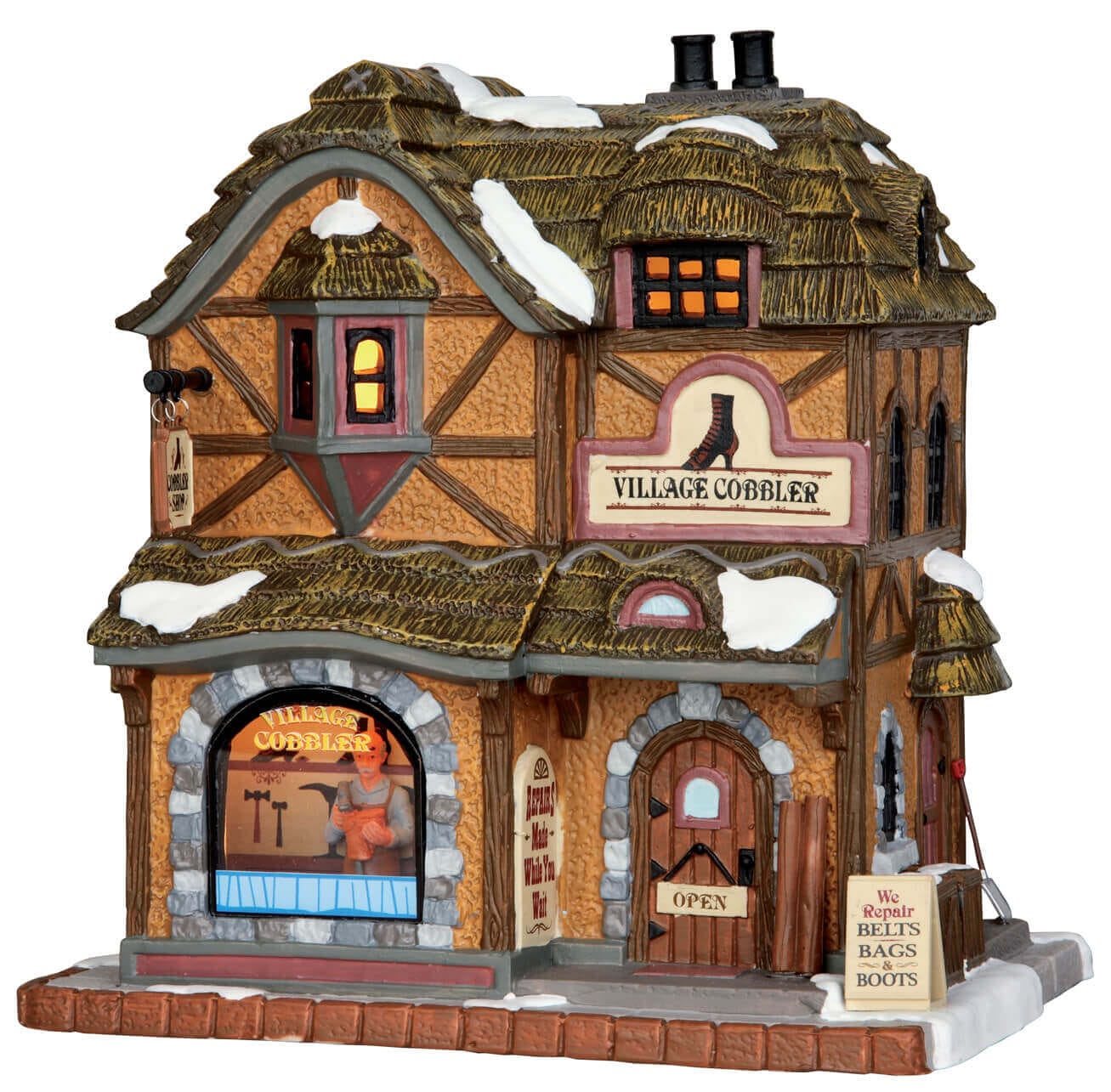 lemax-village-cobbler-boutique-cordonnier-miniature image 4