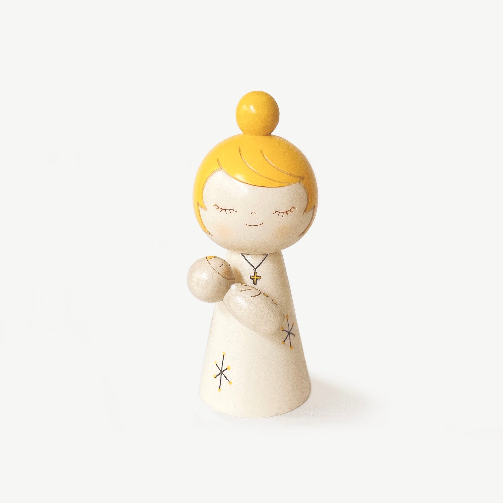 usaburo-kokeshi-nukumori-warmth-poupee-mere-et-bebe-14-cm image 3