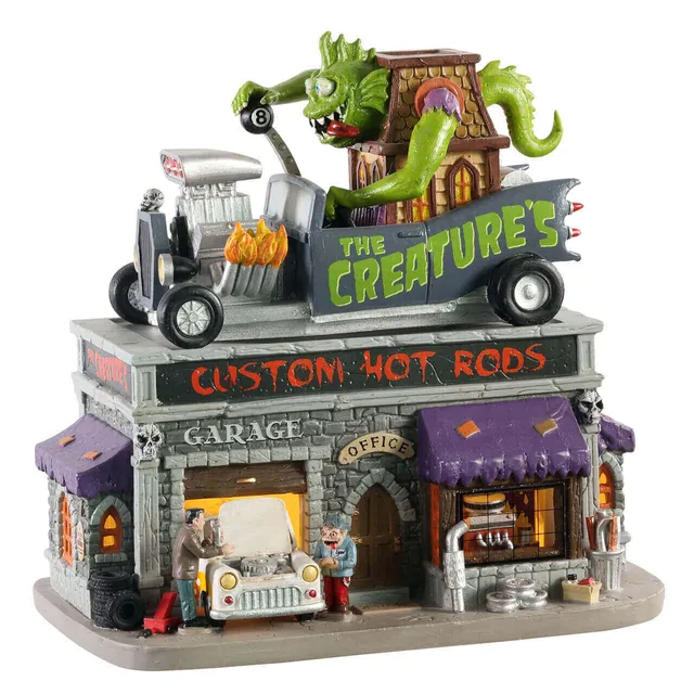 lemax-the-creature-s-custom-hot-rod-shop-b-timent-spooky-town image 1