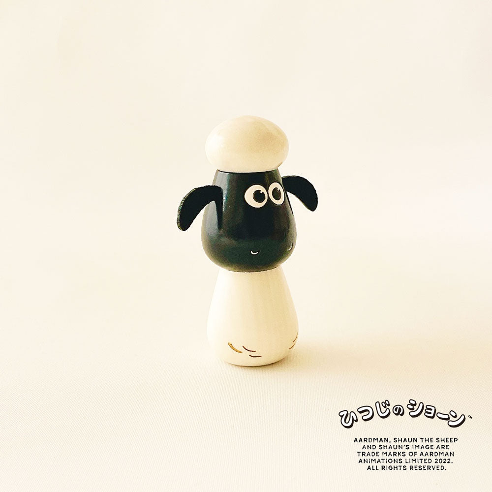 usaburo-kokeshi-shaun-the-sheep-shaun-figurine-kokeshi-artisanale image 4