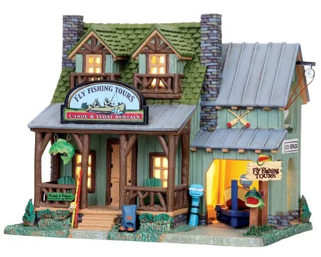 lemax-fly-fishing-tours-figurine-miniature-de-collection image 1