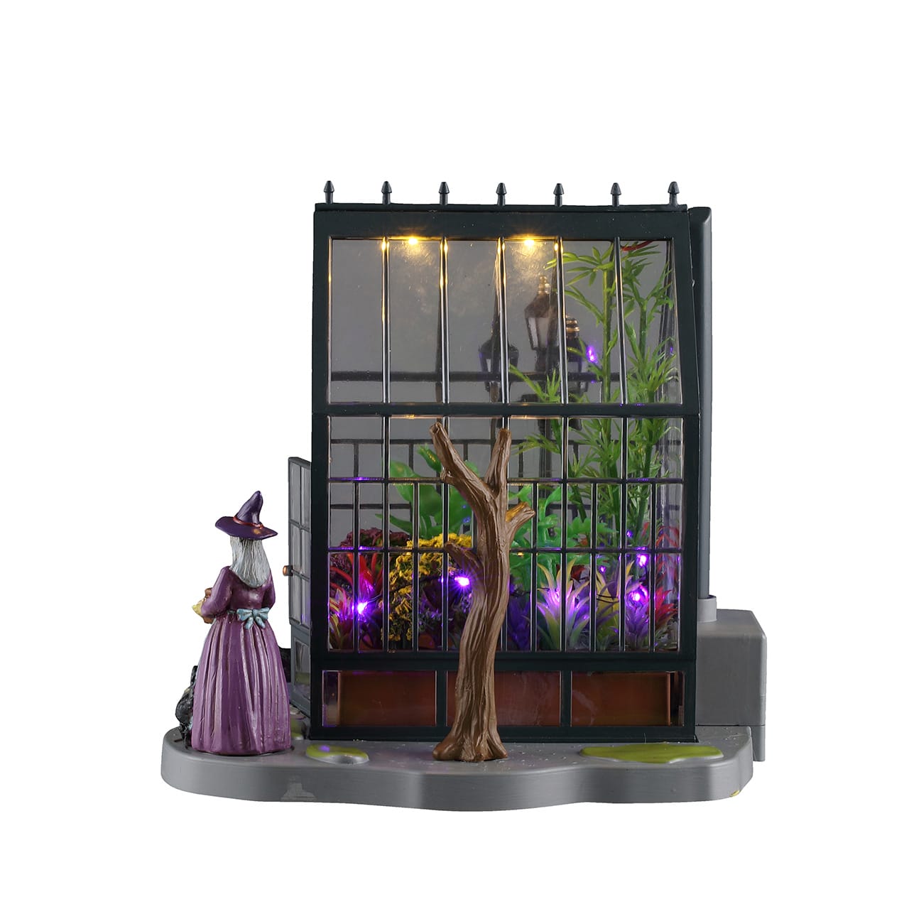 lemax-spooky-town-serre-agatha-s-greenhouse-miniature-illumin-e image 3