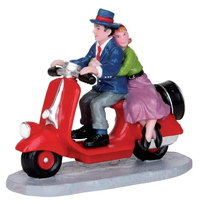lemax-scooter-ride-figurine-miniature-de-collection image 1