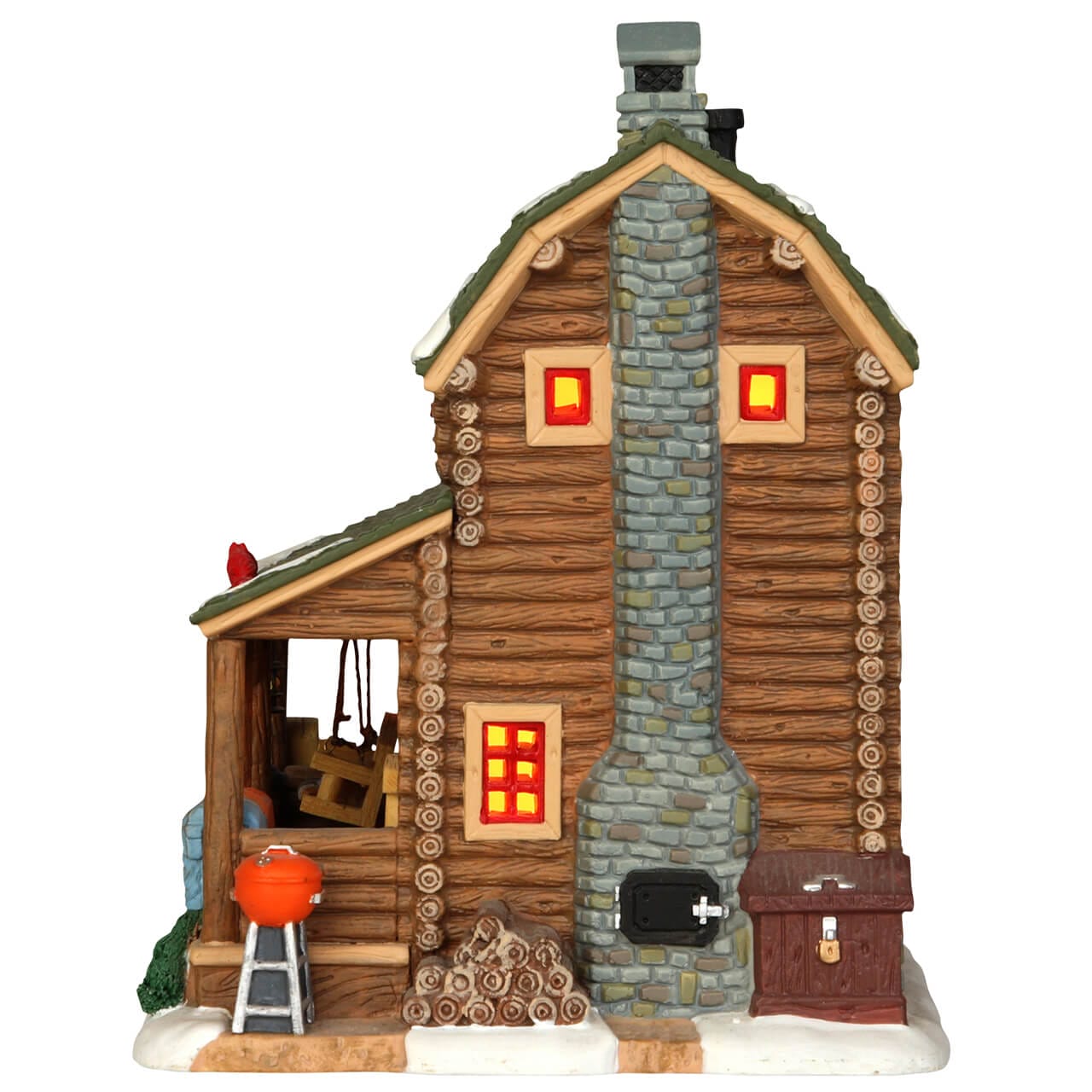 lemax-big-cat-cabin-cabane-miniature-village image 3