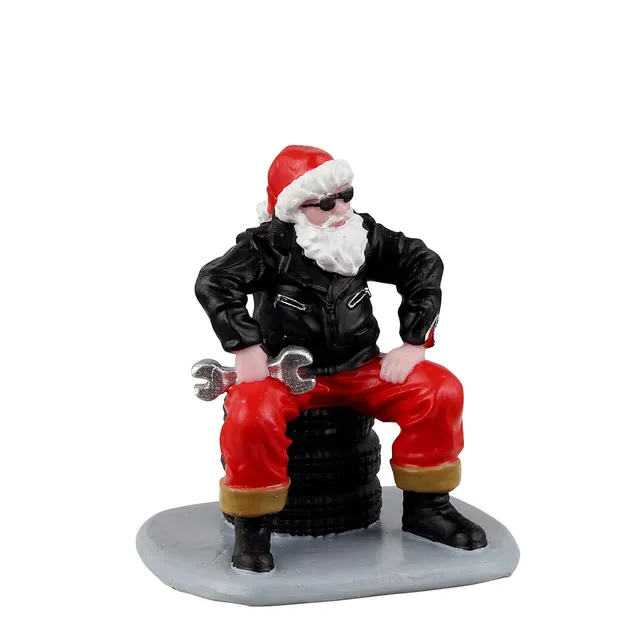 lemax-cool-santa-figurine-p-re-no-l-motard-miniature image 1