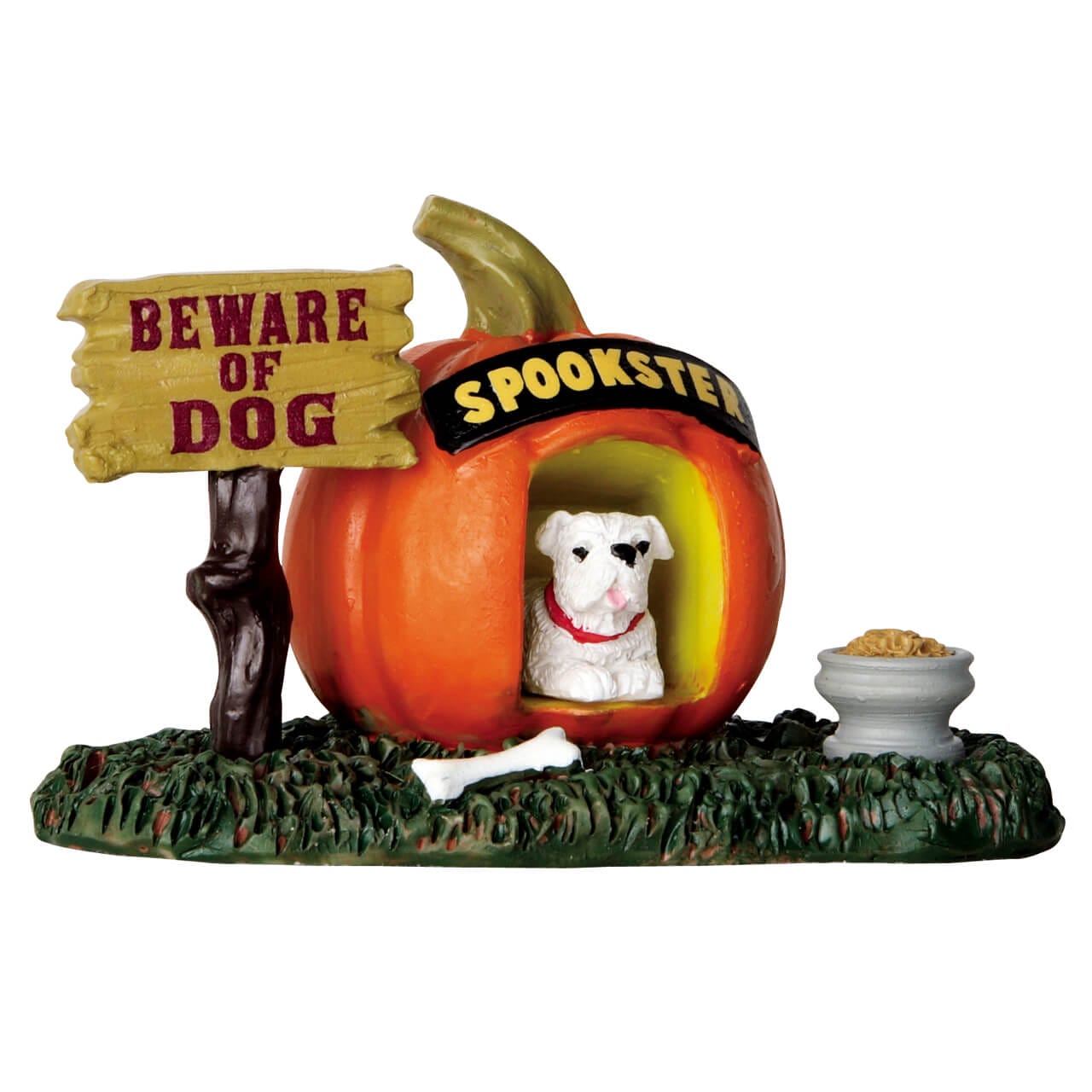 lemax-pumpkin-doghouse-niche-citrouille-miniature-halloween image 1