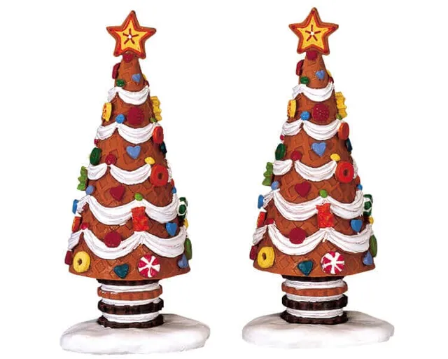 lemax-sugar-cone-christmas-tree-medium-sapin-miniature-sugar-n-spice image 1