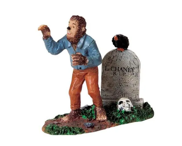 lemax-spooky-town-the-wolf-man-figurine-loup-garou-miniature image 1