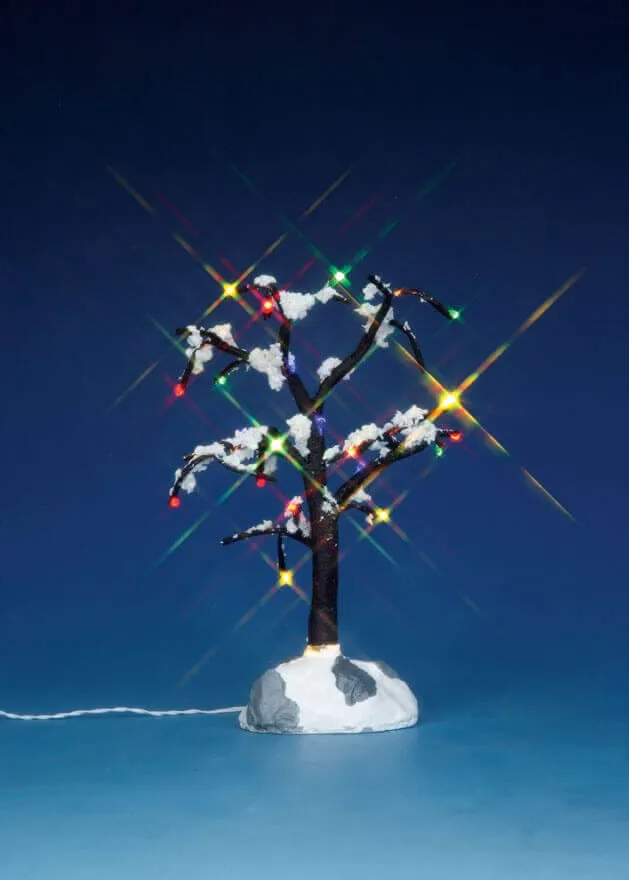 lemax-snowy-dry-tree-medium-arbre-enneig-miniature-moyen image 1