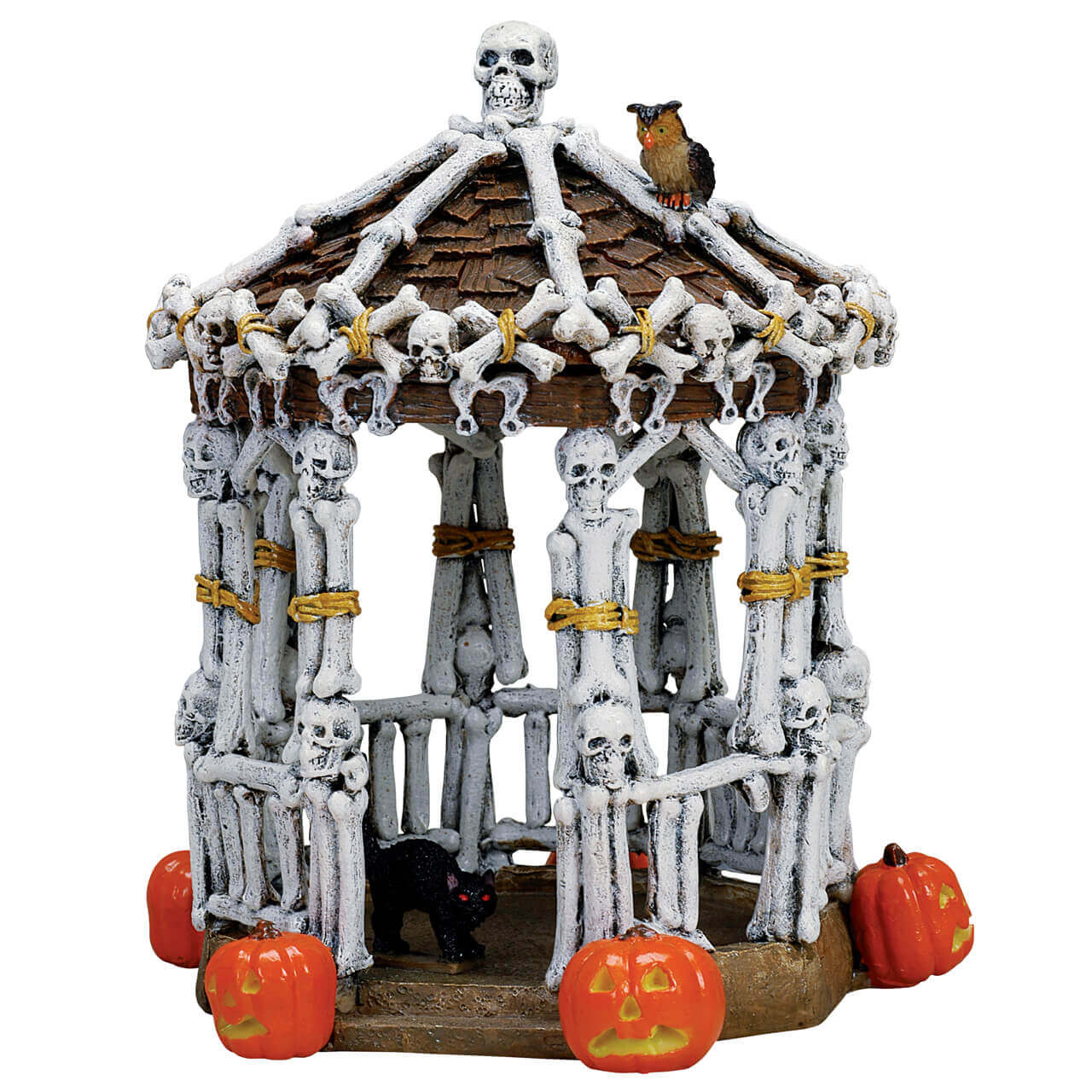 lemax-skeleton-gazebo-kiosque-miniature-spooky-town image 1