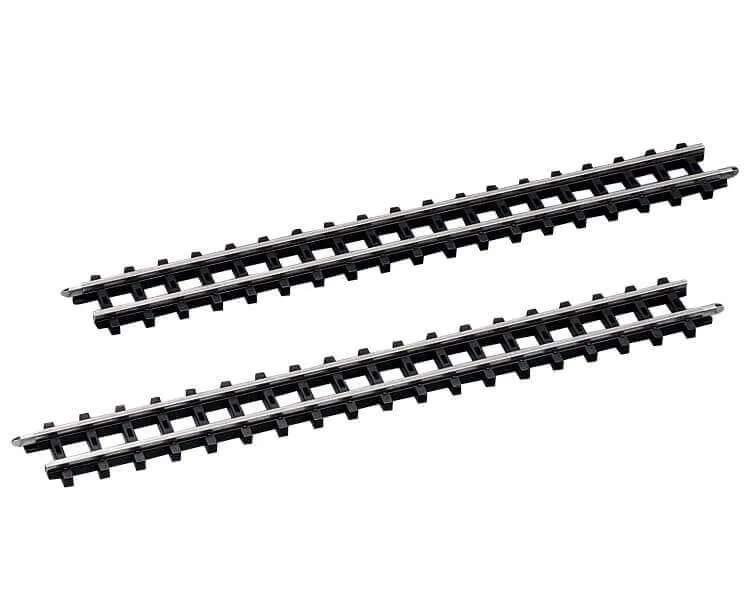 lemax-2-pc-straight-railway-tracks-rails-droits-miniatures image 1