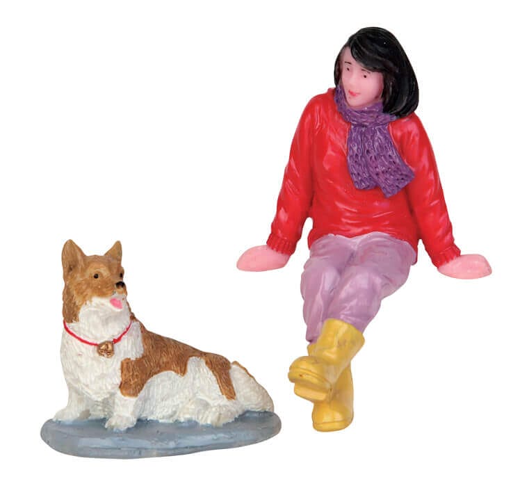lemax-a-short-break-set-de-2-figurines-miniatures-assises image 1