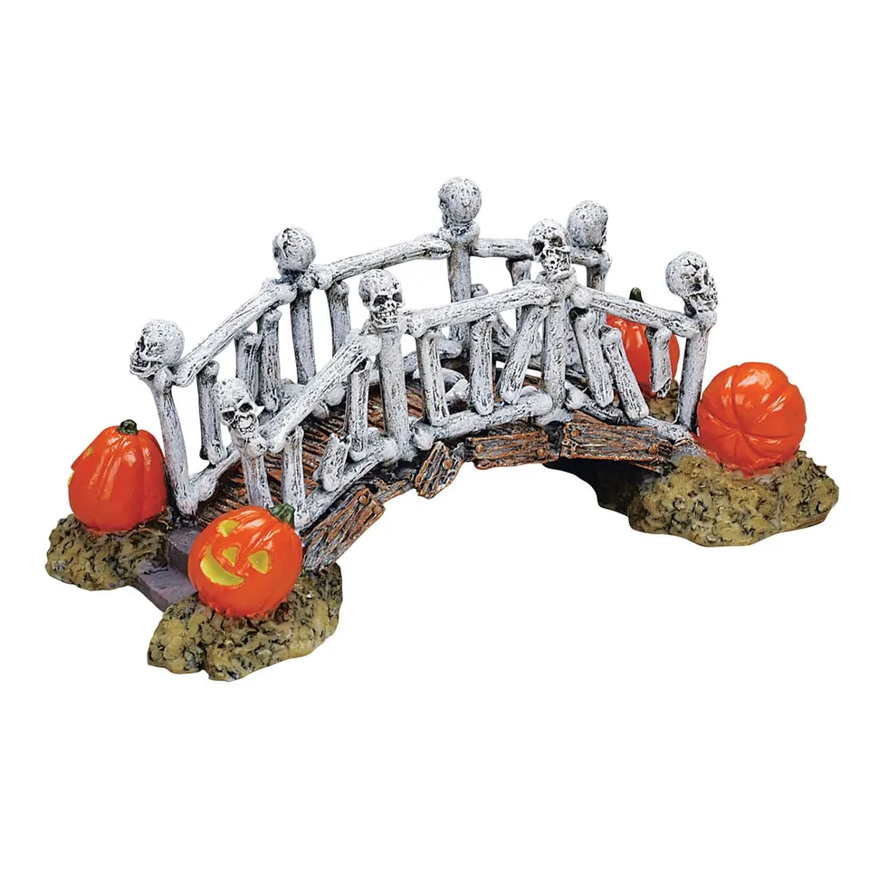 lemax-bridge-of-bones-miniature-pont-squelette-spooky-town image 1