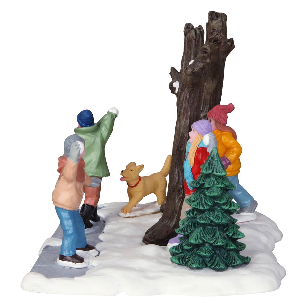lemax-snowball-ambush-figurine-village-de-no-l-bataille-de-boules-de-neige image 2
