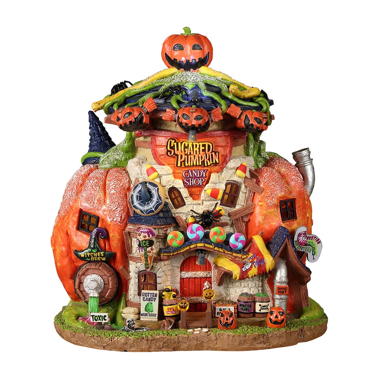 lemax-sugared-pumpkin-candy-shoppe-boutique-miniature-spooky-town image 5