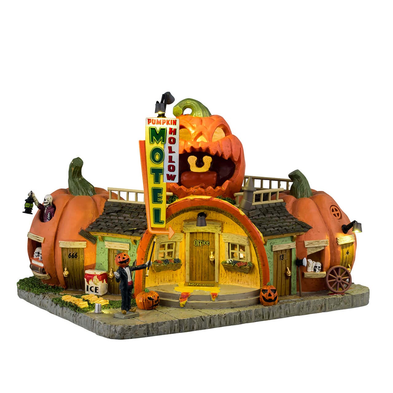 lemax-pumpkin-hollow-motel-motel-hant-spooky-town image 4