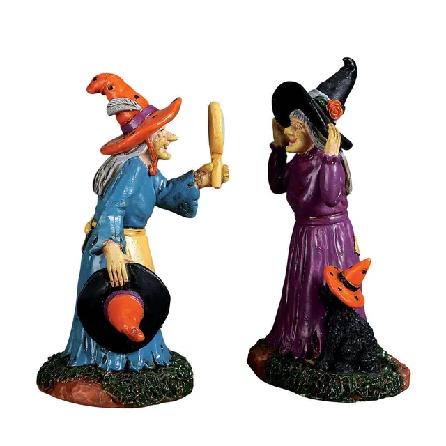 lemax-black-cat-millinery-set-of-2-accessoires-spooky-town image 1