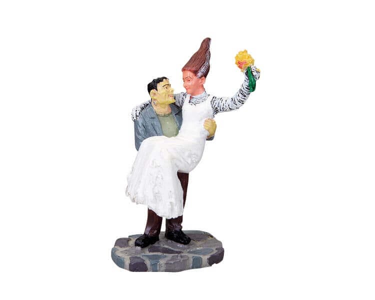 lemax-bride-and-monster-figurines-spooky-town image 1