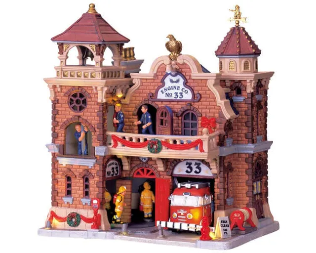 lemax-engine-co-no-33-caserne-de-pompiers-miniature image 1