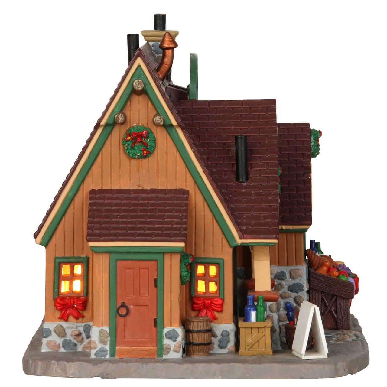lemax-cornucopia-baskets-bows-d-cor-miniature-corne-d-abondance-automne image 3