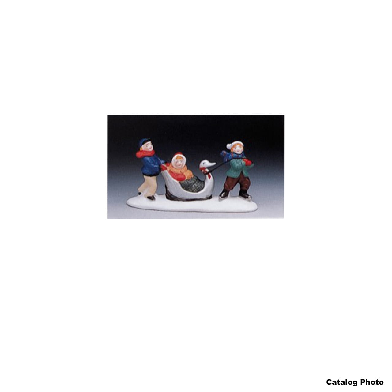lemax-swanning-through-figurine-miniature-de-collection-d-cor-tang-aux-cygnes image 1