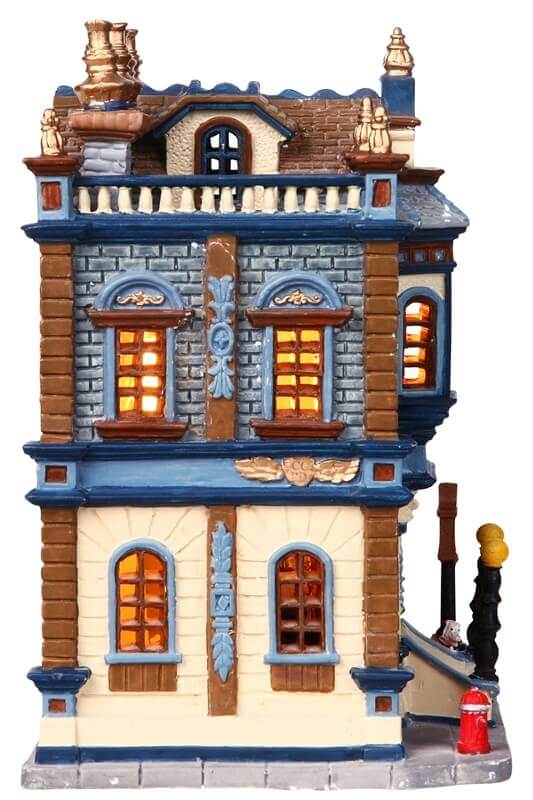 lemax-center-city-police-station-b-timent-miniature-lumineux image 2