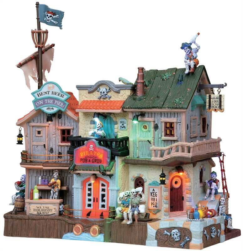 lemax-pirates-pub-grub-b-timent-anim-lumineux-spooky-town image 1