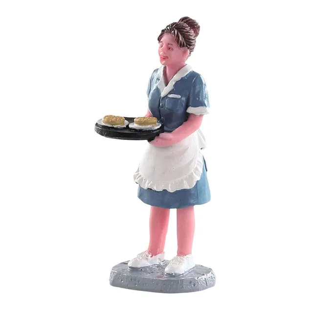 lemax-waffle-house-waitress-figurine-serveuse-miniature image 1
