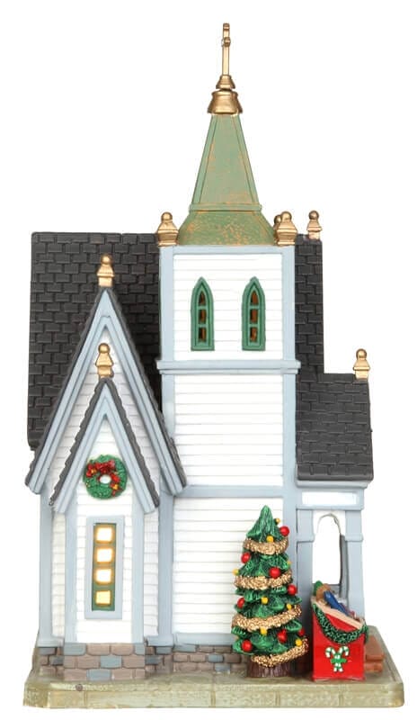 lemax-st-nicholas-church-glise-miniature-de-village-de-no-l image 2