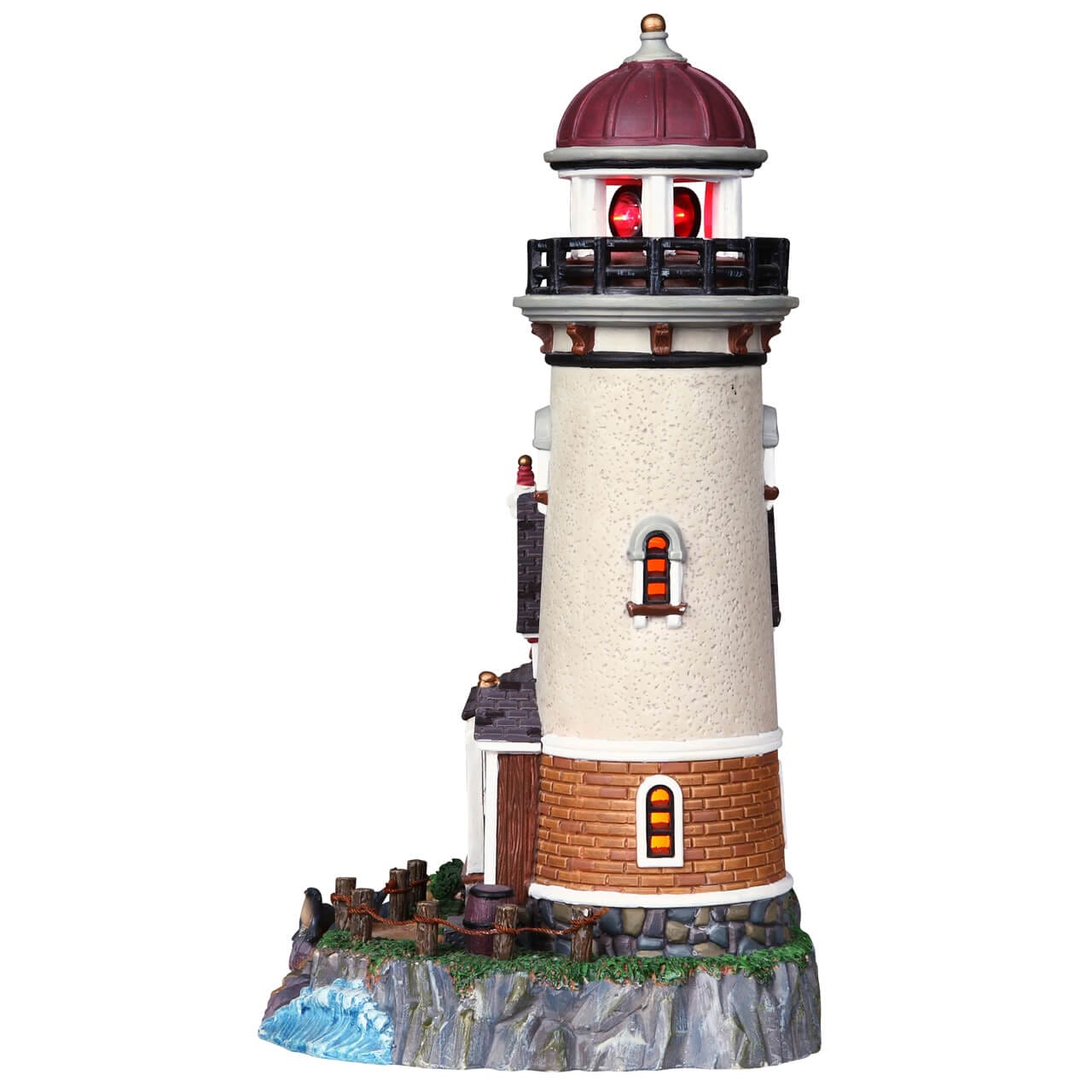 lemax-seal-point-lighthouse-phare-miniature-faisceau-rotatif image 2