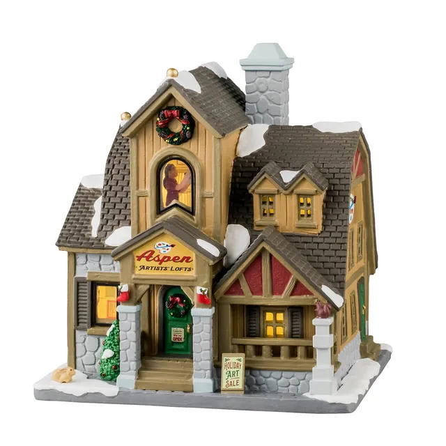lemax-artist-s-lofts-b-timent-miniature-galerie-d-art-aspen image 1