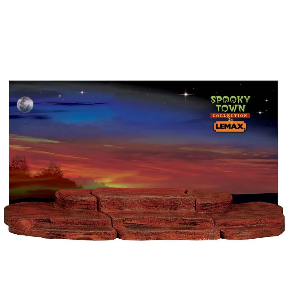 lemax-spooky-town-3-foot-display-material-base-de-pr-sentation-90-cm image 1