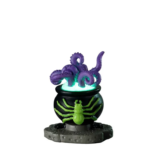 lemax-spooky-cauldron-chaudron-lumineux-halloween-spooky-town image 1
