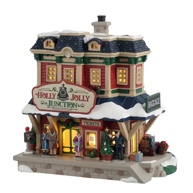 lemax-holly-jolly-junction-gare-miniature-caddington image 1