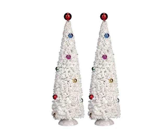 lemax-white-christmas-tree-medium-sapin-blanc-miniature image 1