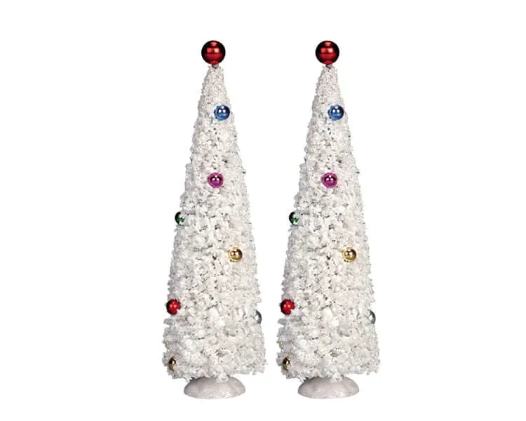 lemax-white-christmas-tree-medium-sapin-blanc-miniature image 1