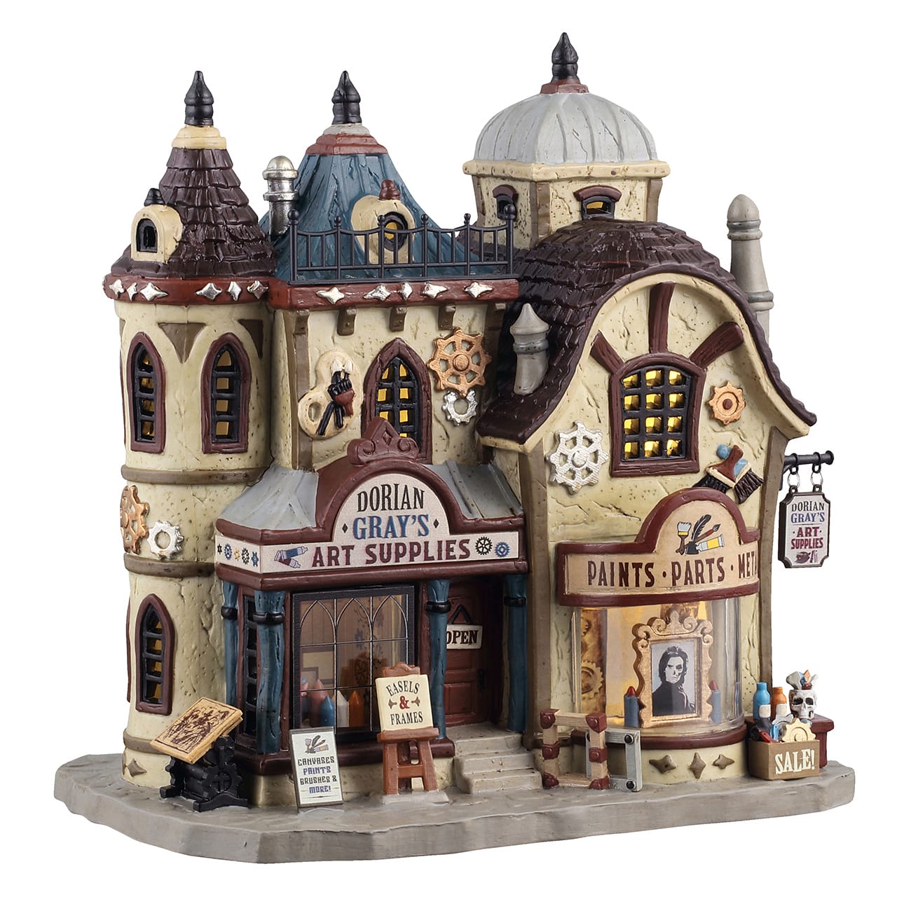 lemax-spooky-town-dorian-gray-s-art-supplies-manoir-hant-halloween image 1