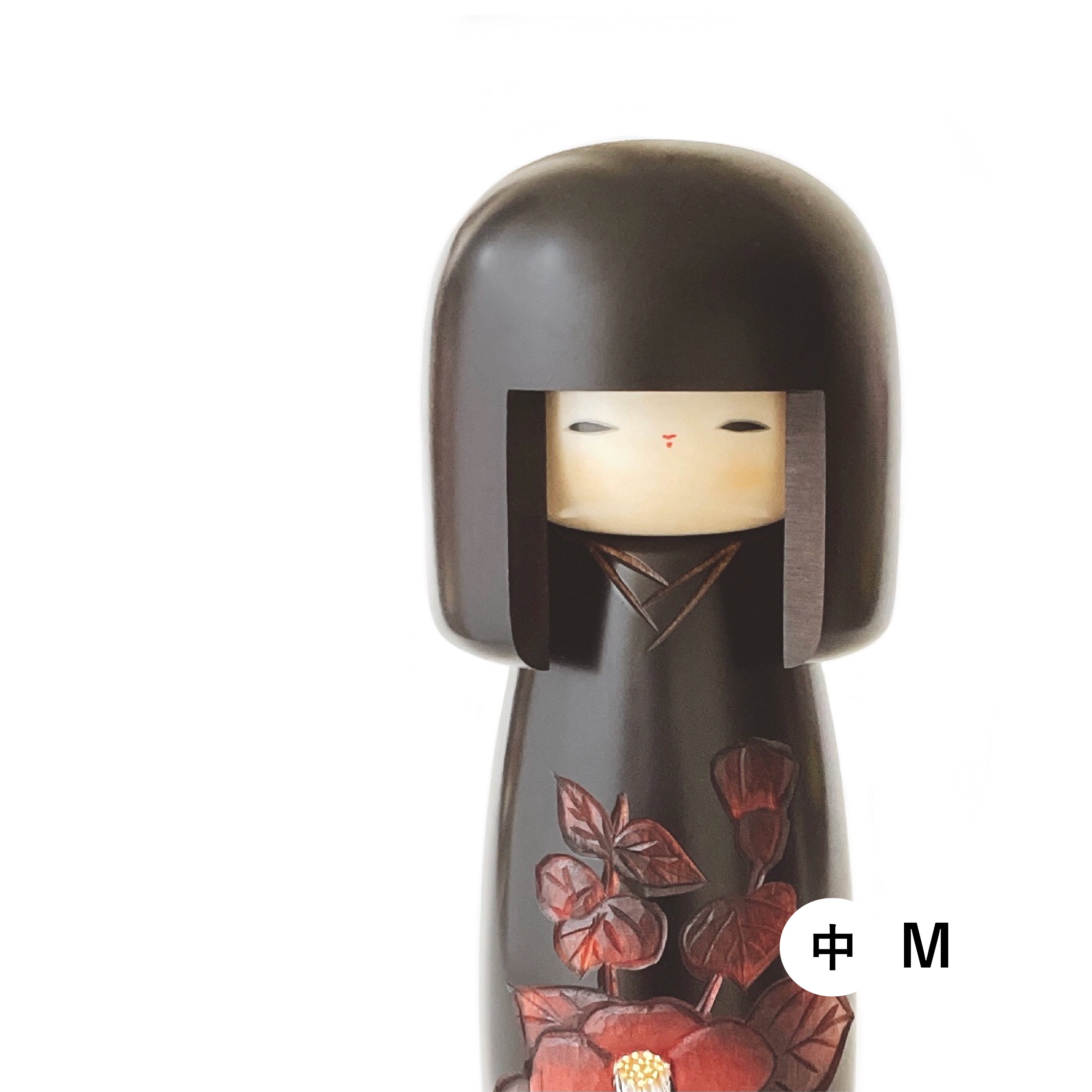 usaburo-kokeshi-yama-tsubaki-camellia-grande-kokeshi-26-31-cm image 6