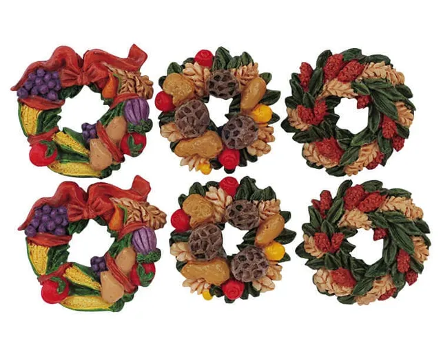 lemax-autumn-wreaths-accessoires-miniatures-couronnes-d-automne image 1