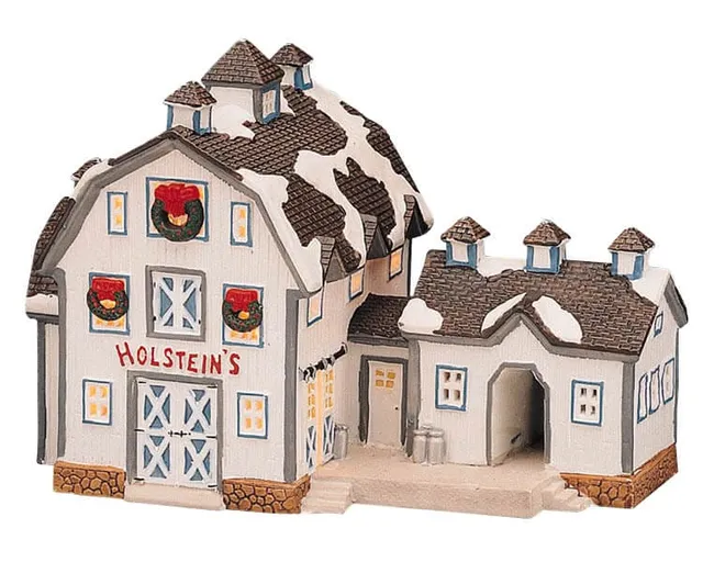 lemax-holstein-s-dairy-barn-grange-laiti-re-miniature-illumin-e image 1