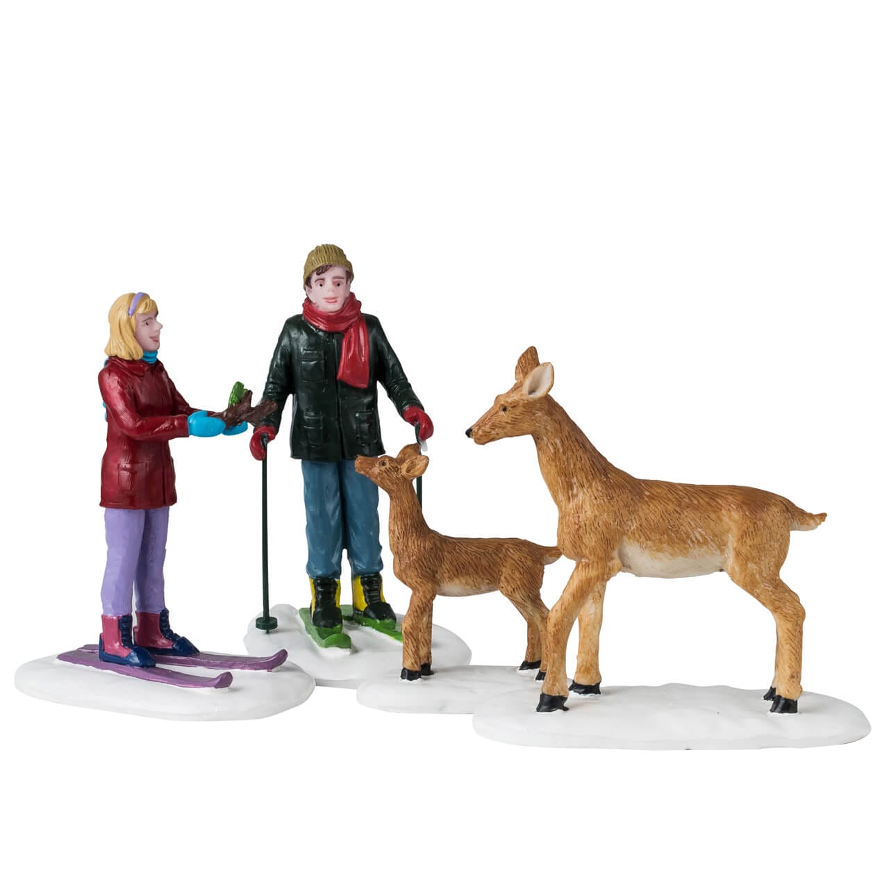 lemax-friendly-wildlife-sc-ne-miniature-skieurs-et-animaux image 1