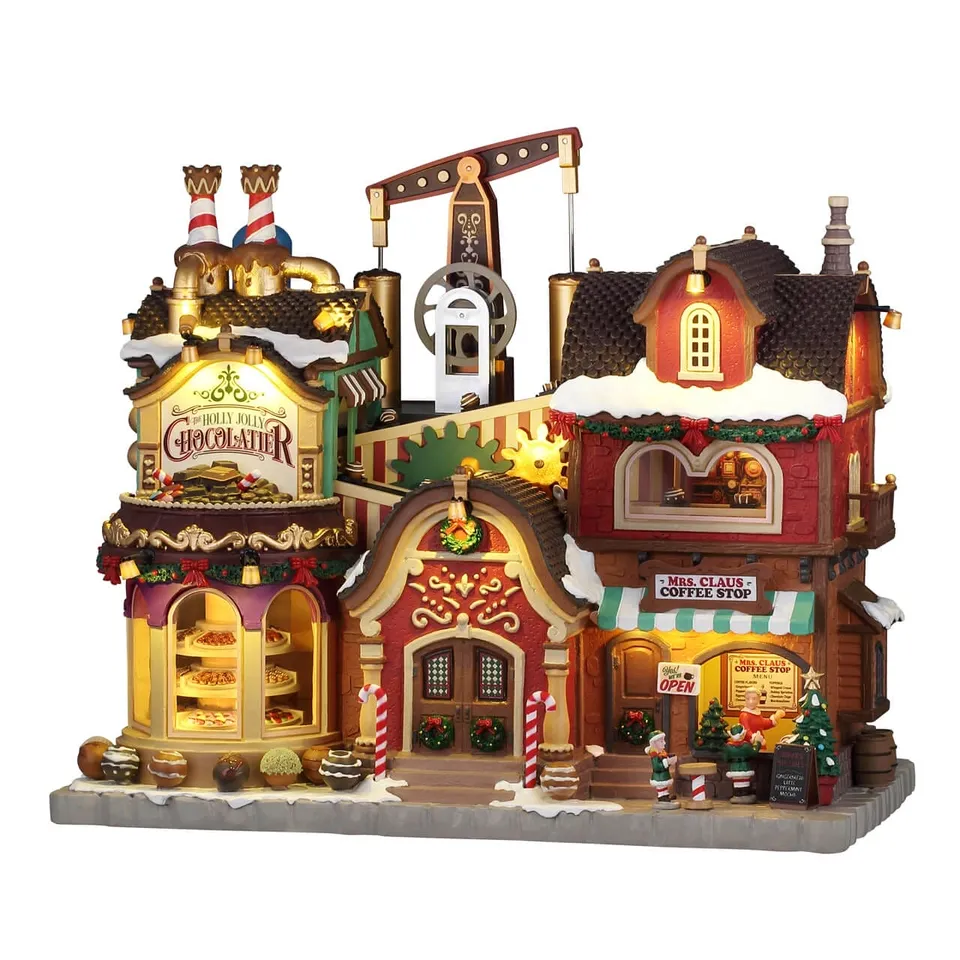 lemax-the-holly-jolly-chocolatier-mrs-claus-coffee-shop-b-timent-miniature-santa image 1