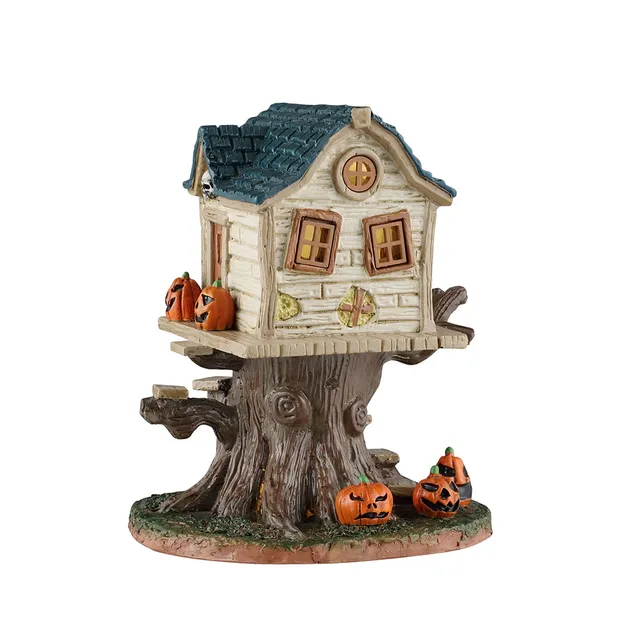lemax-skull-tree-house-maison-arbre-hant-e-spooky-town image 1