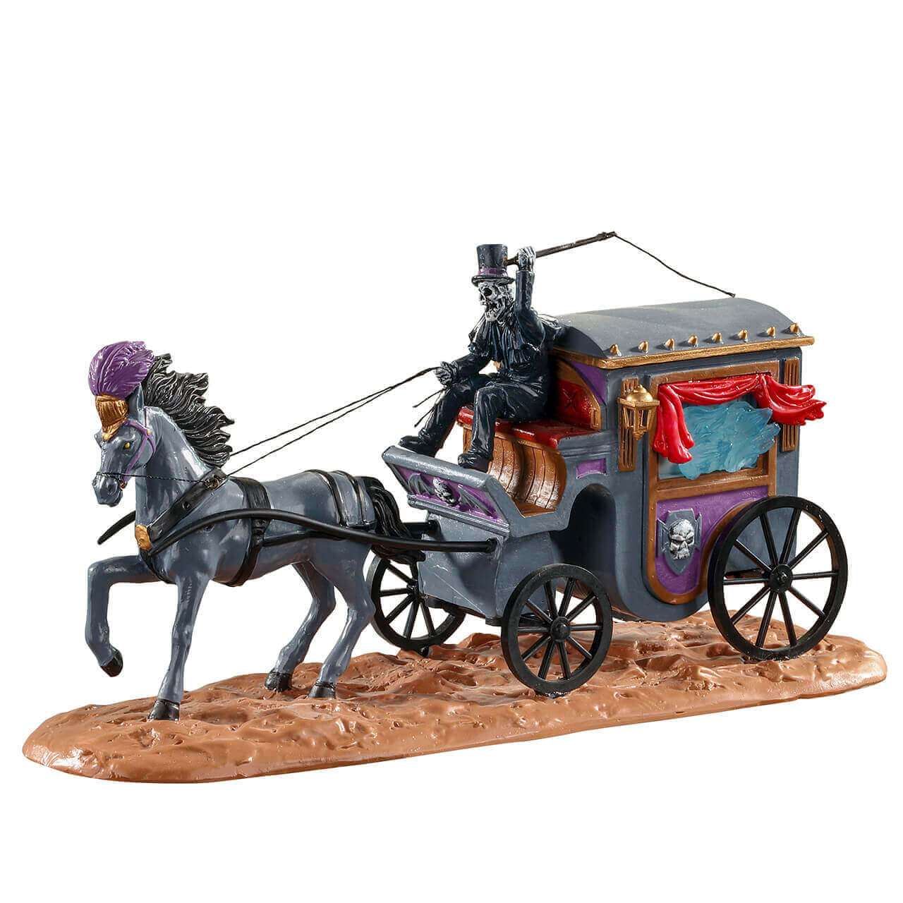 lemax-phantom-coach-cal-che-squelette-spooky-town image 5