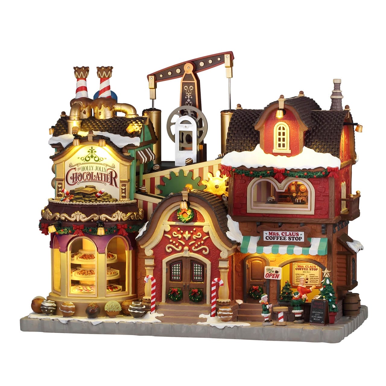 lemax-the-holly-jolly-chocolatier-mrs-claus-coffee-shop-b-timent-miniature-santa image 2