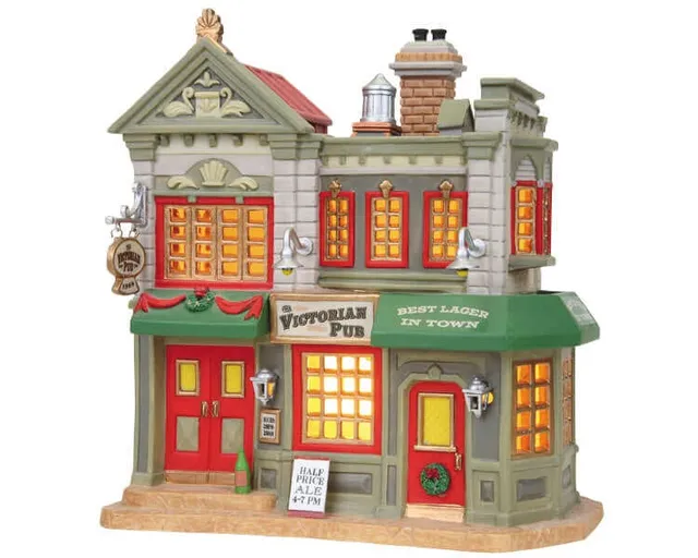 lemax-the-victorian-pub-b-timent-miniature-pub-anglais-village image 1
