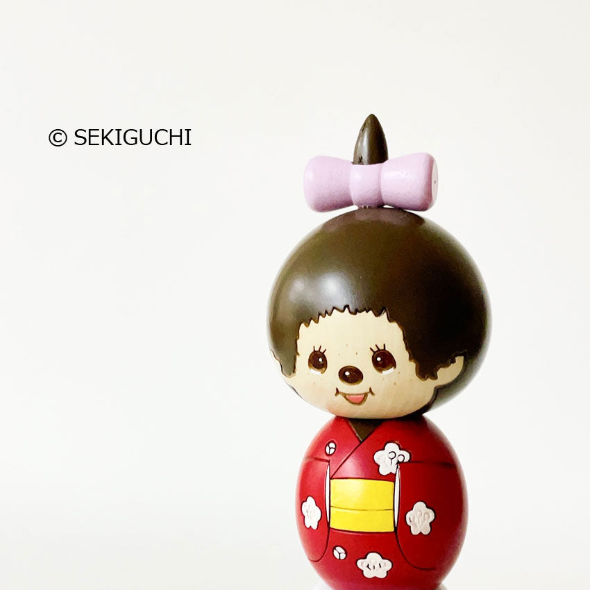 usaburo-kokeshi-monchhichi-chan-kimono-figurine-artisanale-12-cm image 6