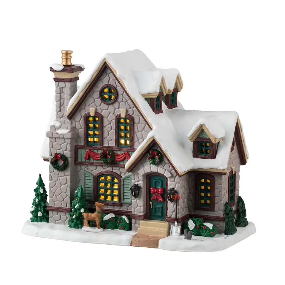 lemax-white-christmas-caddington-village-maison-illumin-e-neige image 1