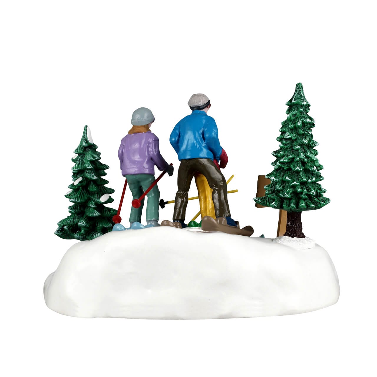 lemax-family-ski-day-figurine-famille-au-ski-vail-village image 4